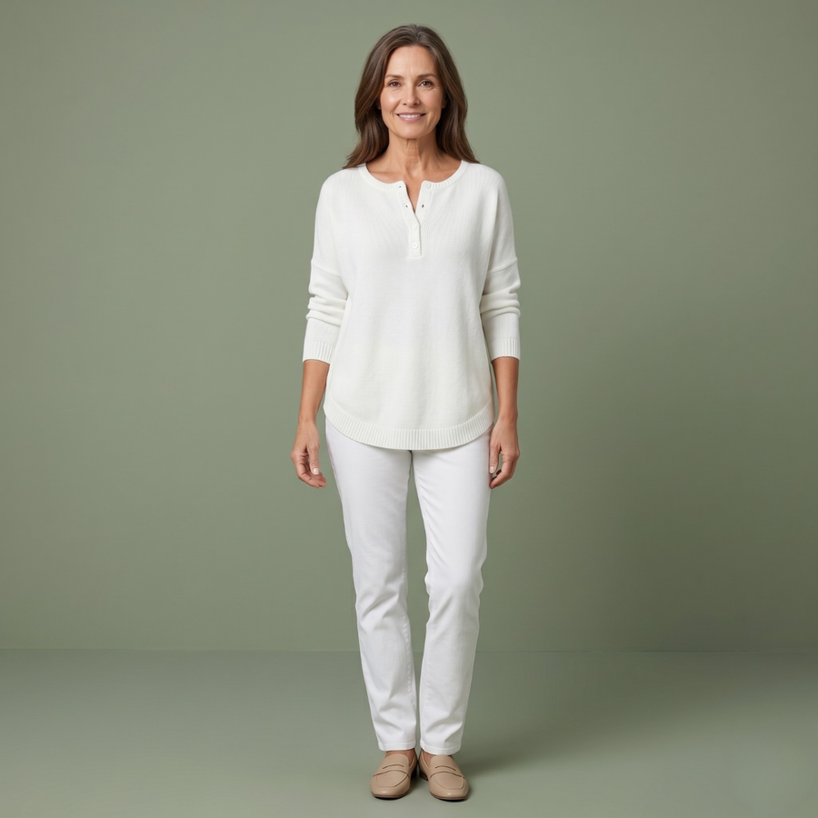 Ava™ | Calm Button-Up Sweater