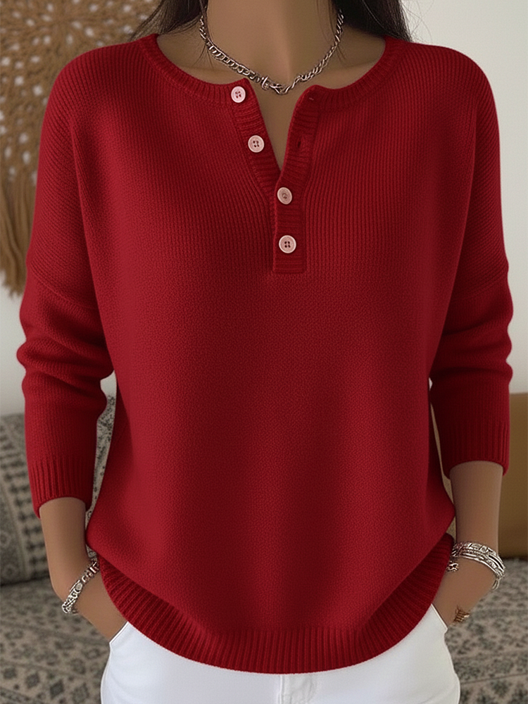 Ava™ | Calm Button-Up Sweater