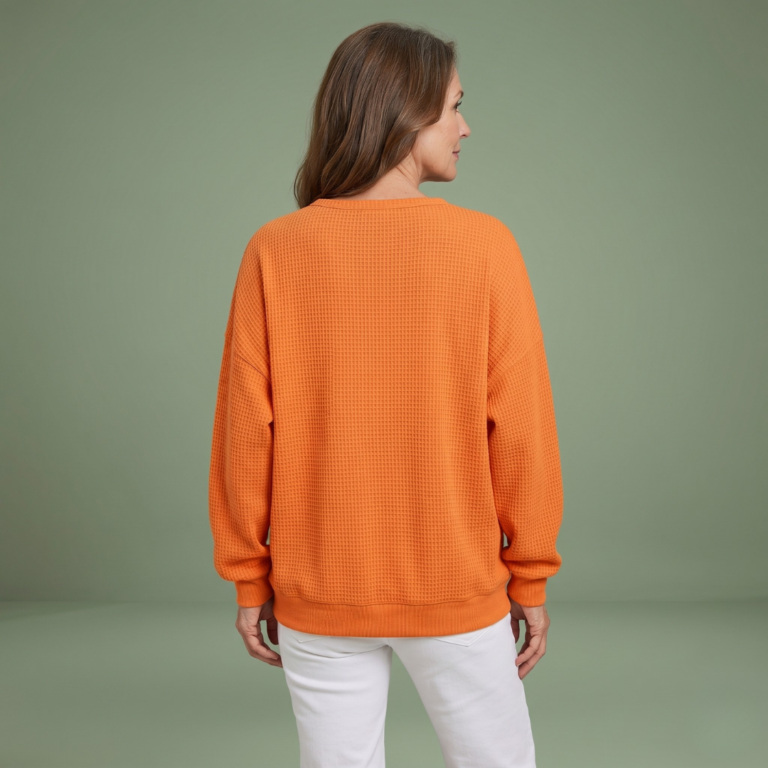 Aurelie™ | Relaxed Waffle Knit Jumper