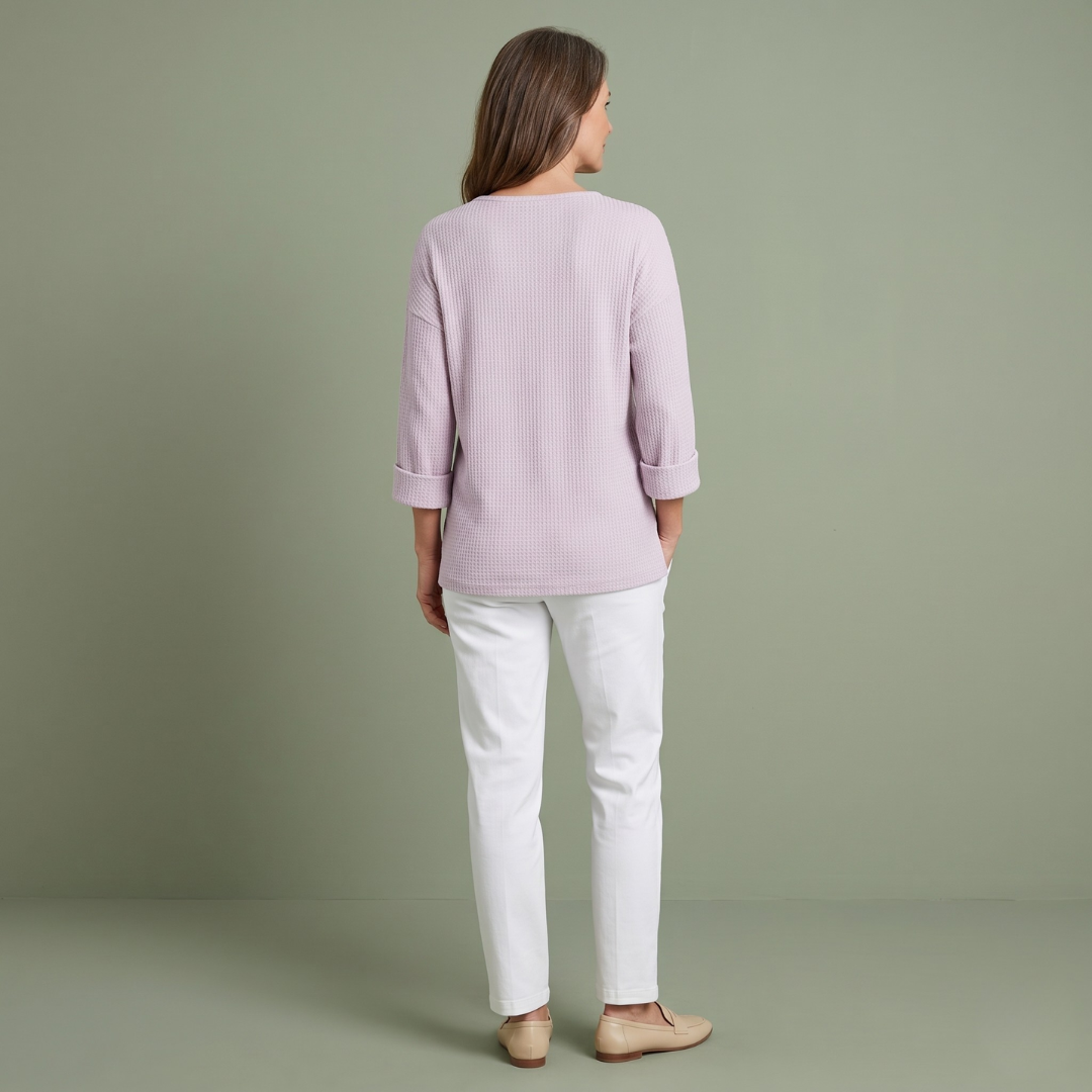 Chloe™ | Structural Sweater with Buttons