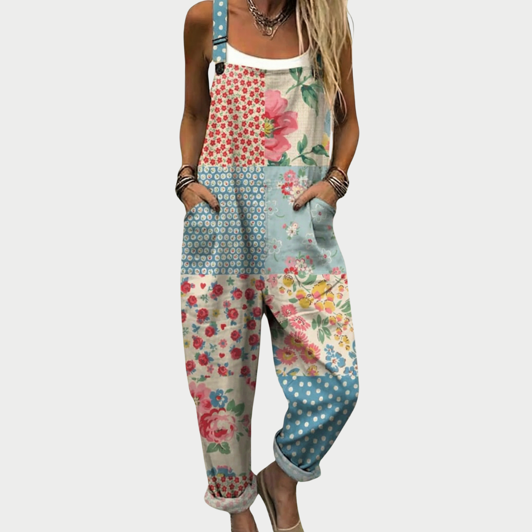 Comfortable Printed Dungarees