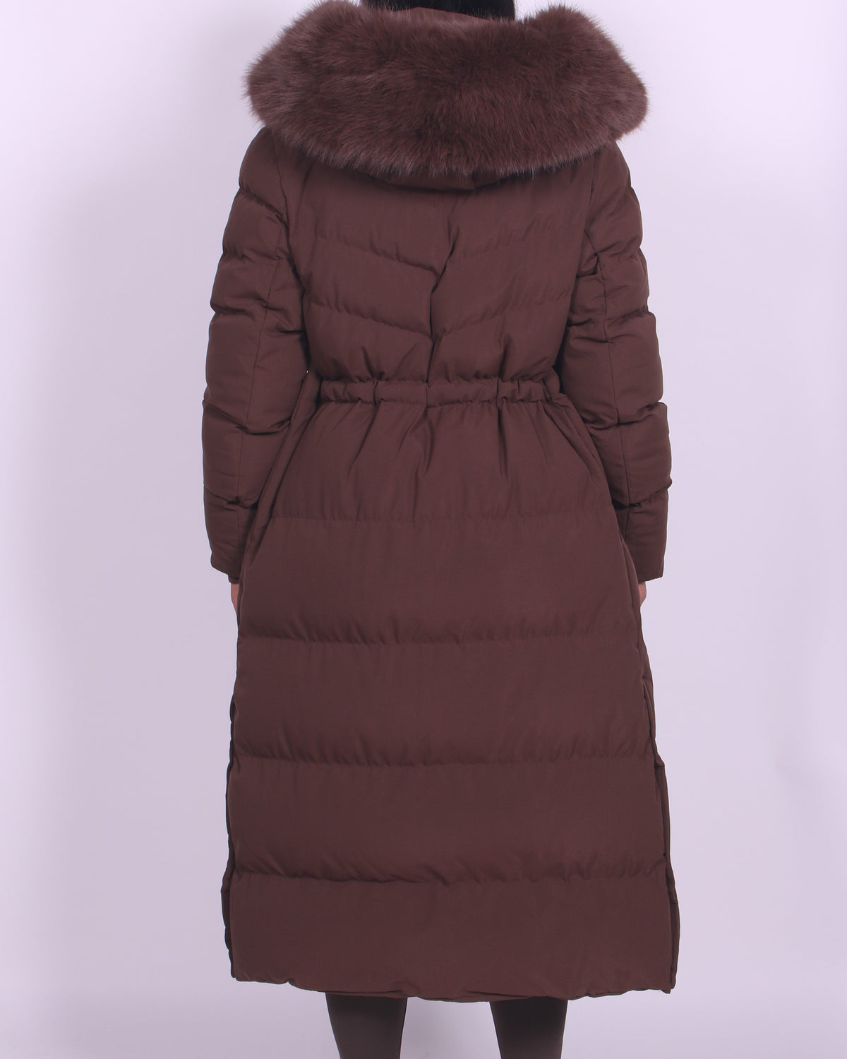 Laila | Fur Hooded Longline Coat