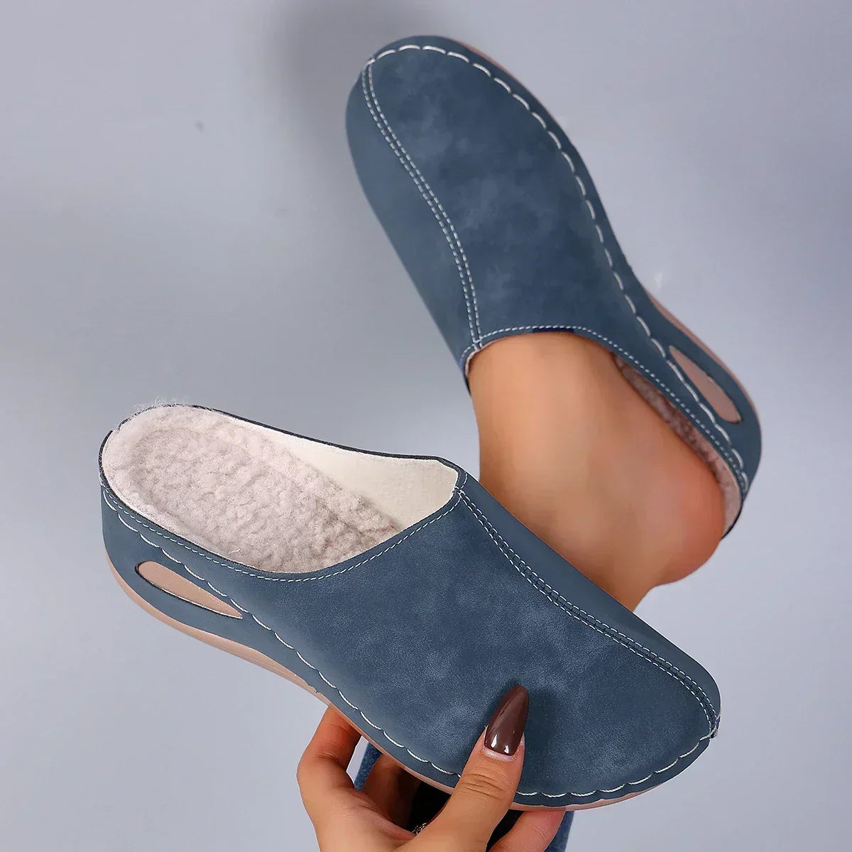 Freya | Warm Faux-Fur Lined Slippers
