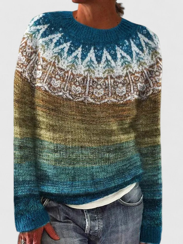 Cilla | Fair Isle Yoke Sweater