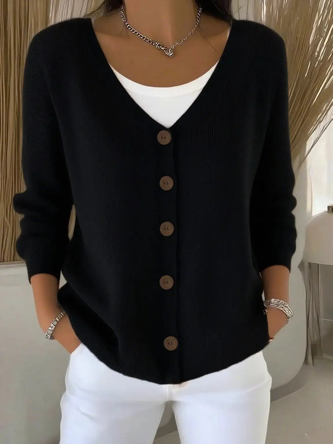 Ella™ | V-Neck Cardigan