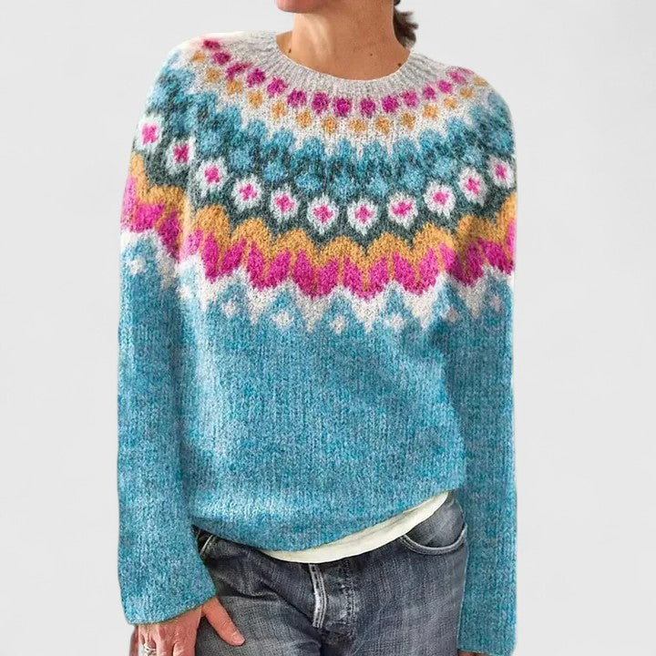 Cilla | Fair Isle Yoke Sweater