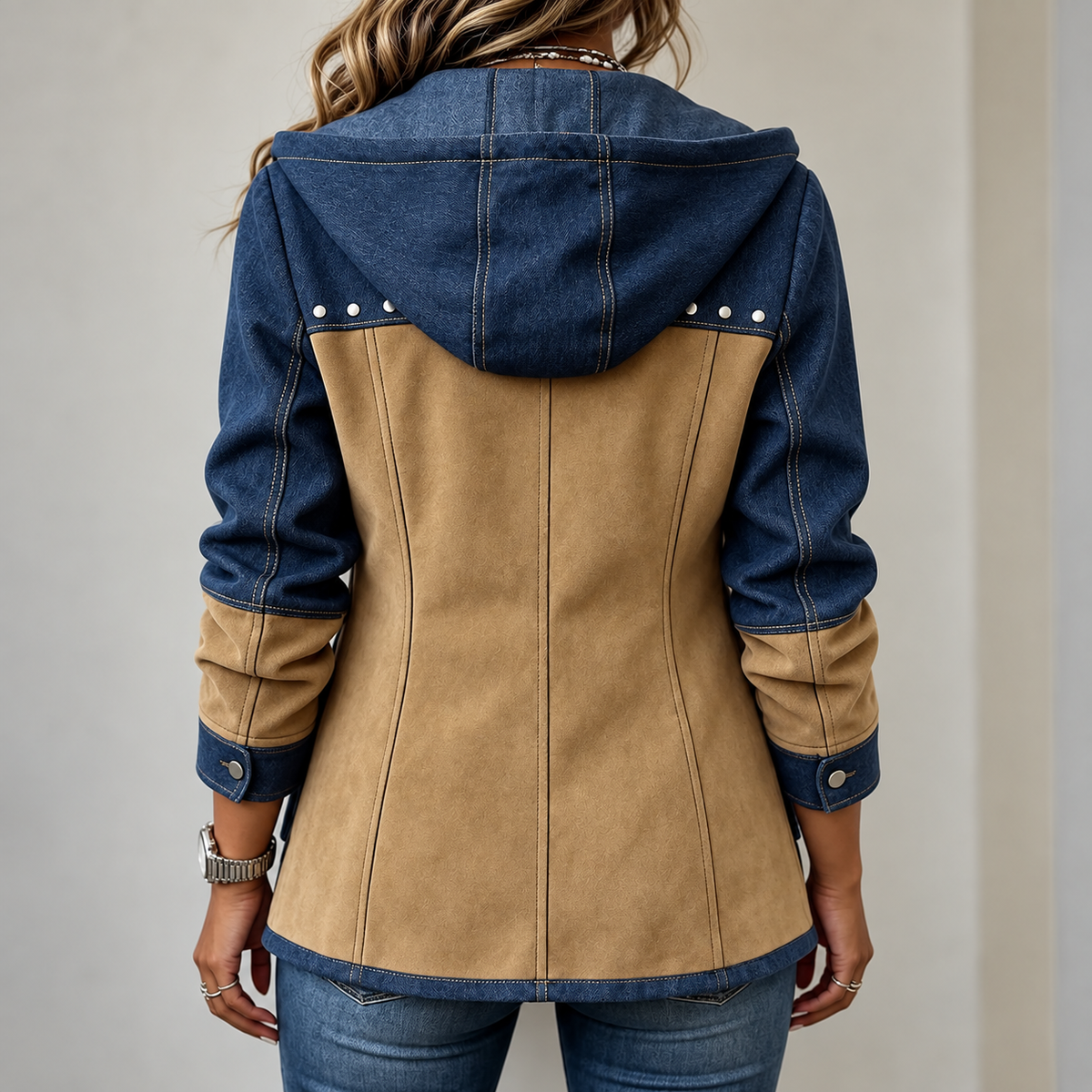 Sadie | Western-Inspired Two-Tone Jacket for Women