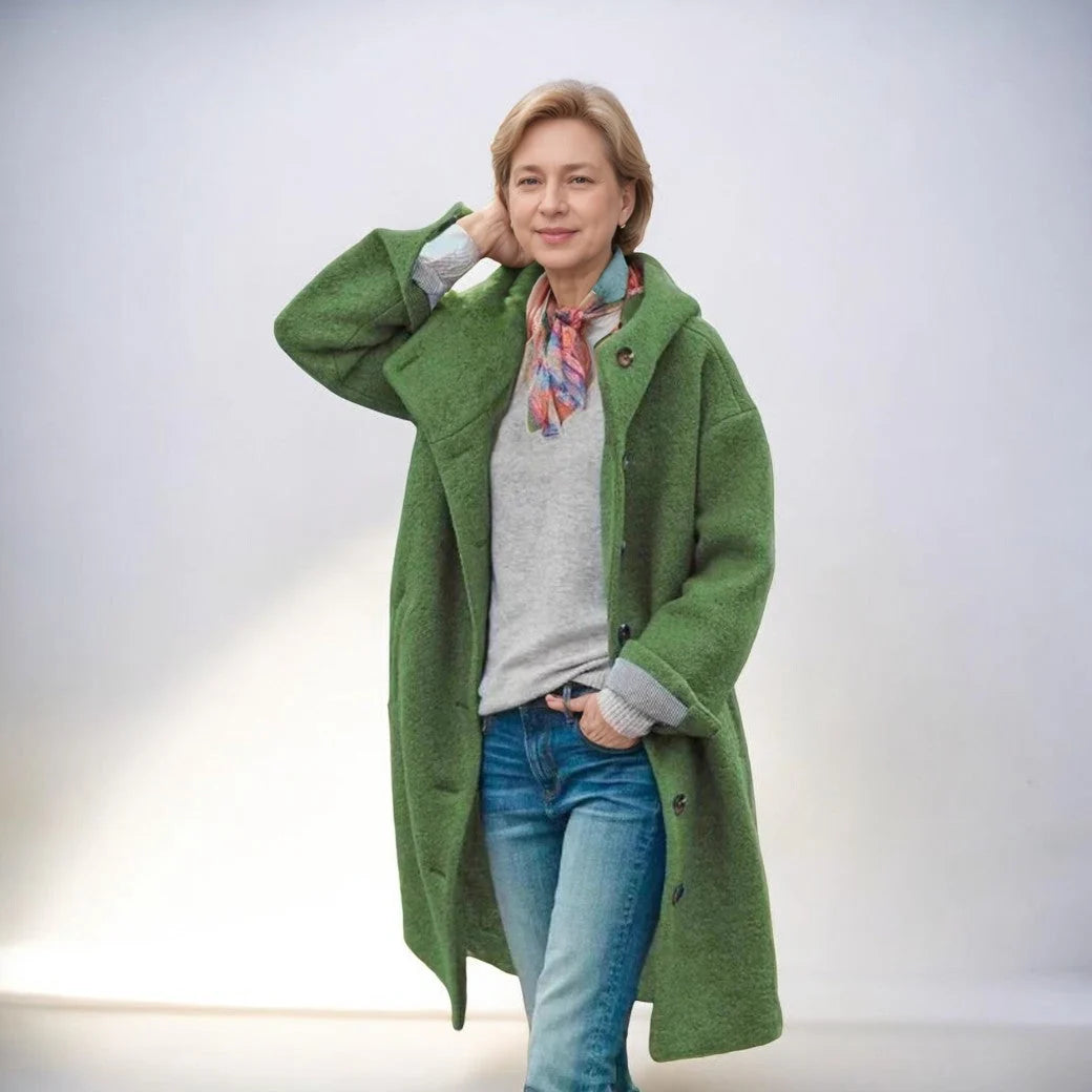 Sophie | Elegant long winter jacket with pockets