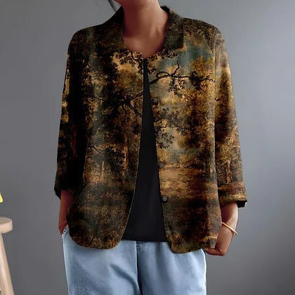 Dorothy | Artful Open-Front Jacket