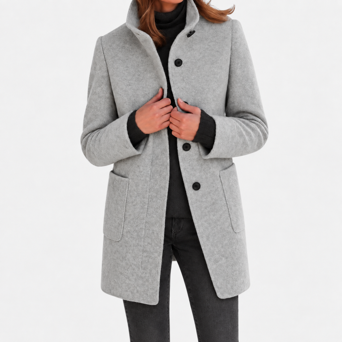 Beatrice™ | Classic Everyday Button Coat