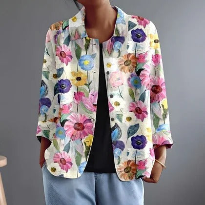 Fleur | Painterly Floral Blazer