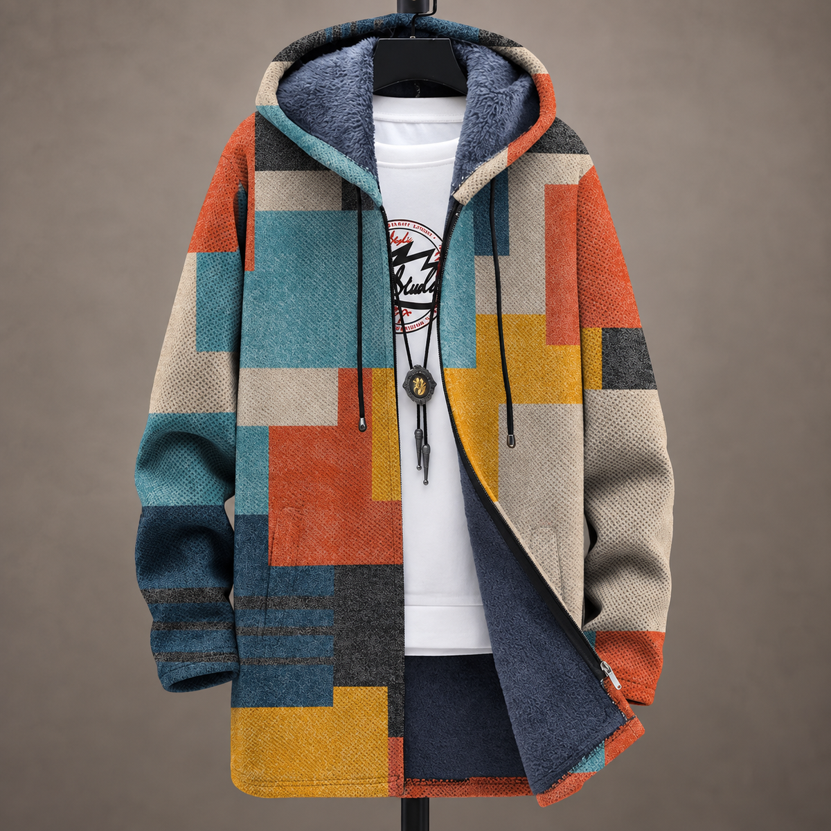 Adriana™ | Art-Inspired Hooded Cardigan
