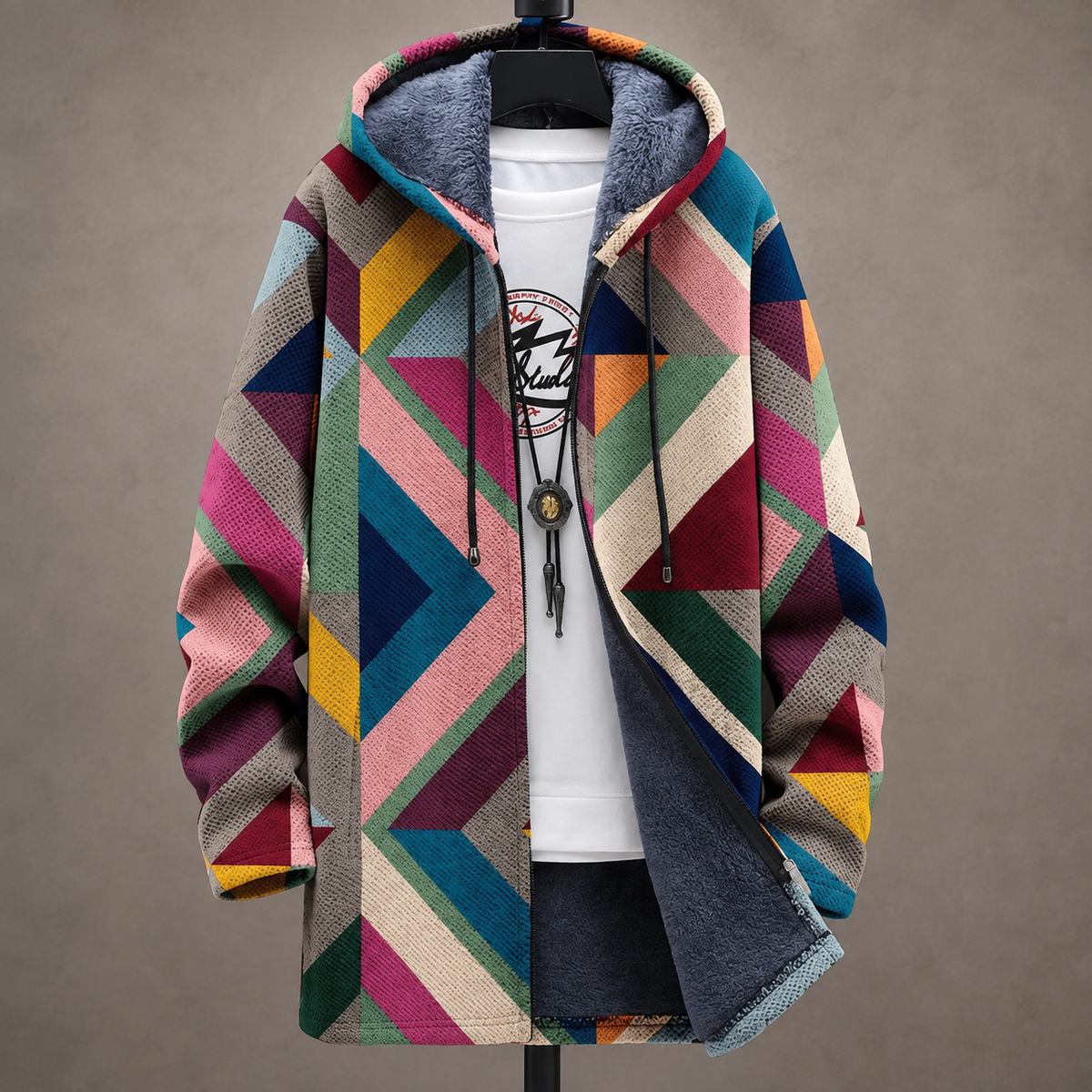 Adriana™ | Art-Inspired Hooded Cardigan