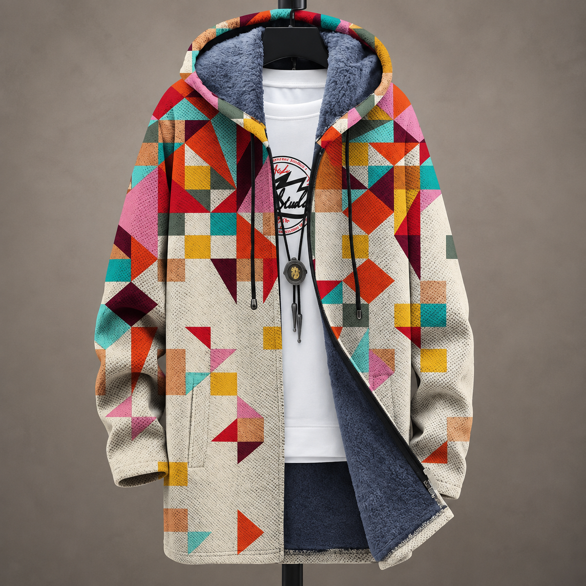 Adriana™ | Art-Inspired Hooded Cardigan