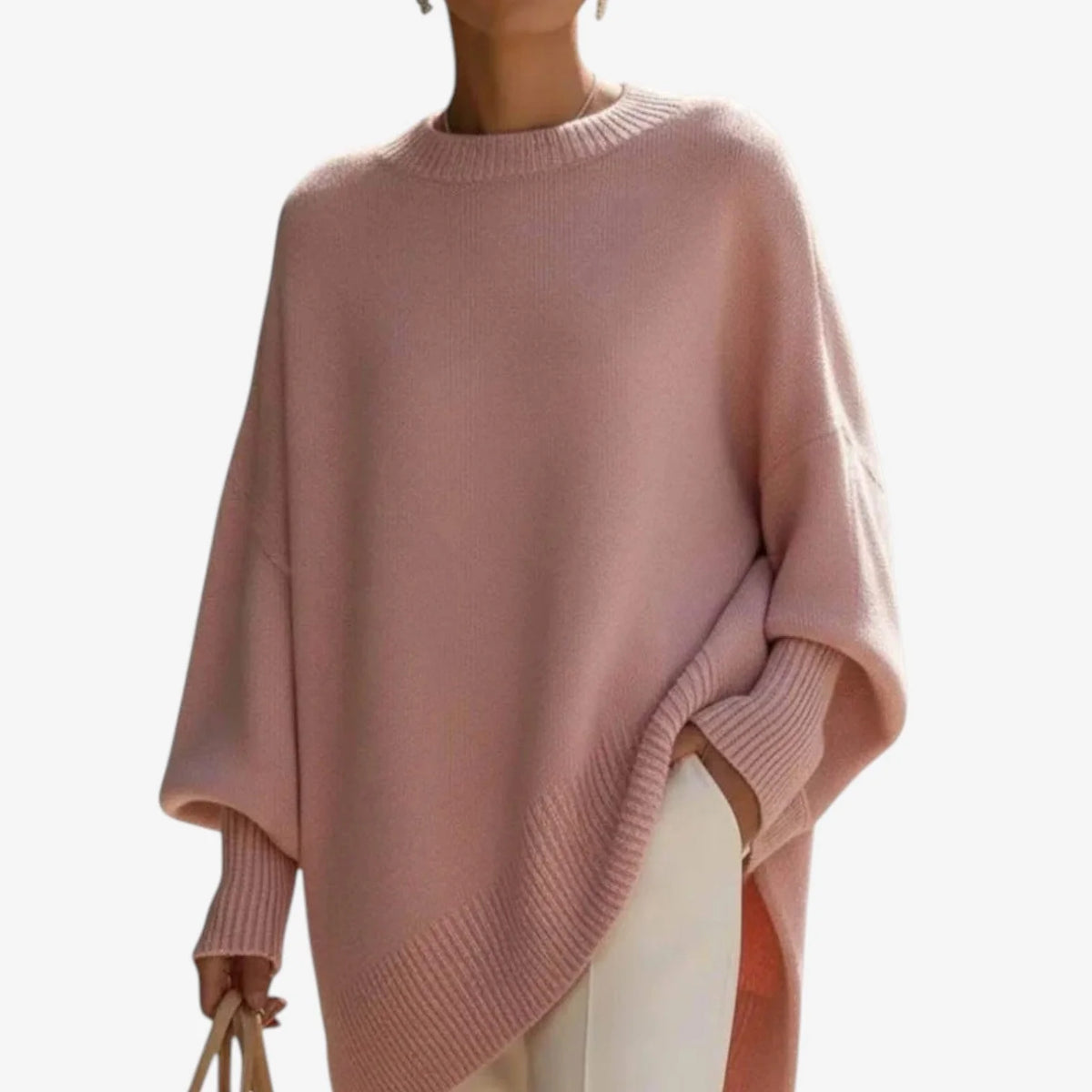 Helene | Draped Asymmetric Poncho
