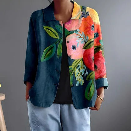 Frances | Painterly Floral Jacket