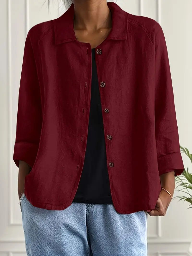 Agatha | Relaxed Button-Front Shirt